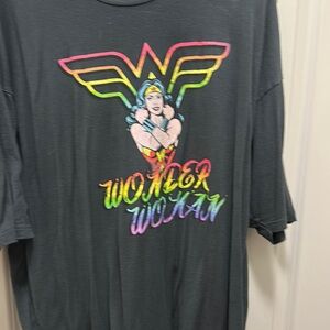 Gray Oversized Graphic Short Sleeve Tee